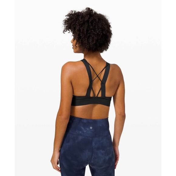 Lululemon Strong at Heart Bra *Medium Support, C/D Cup w/ Removable Pads Black - Picture 4 of 12